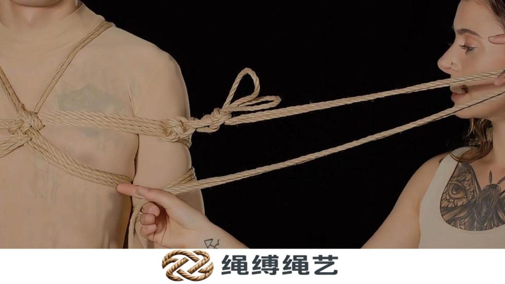 绳缚：无限反向祈祷式绳缚 – 悬挂线-绳缚绳艺
